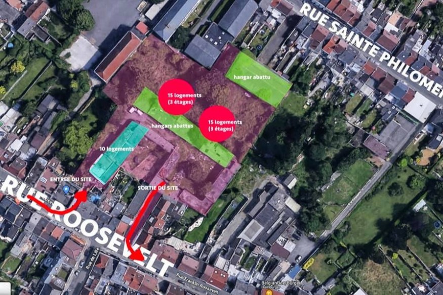 Deux nouveaux immeubles à appartements en projet à Frameries : Roosevelt Garden compte 45 logements.