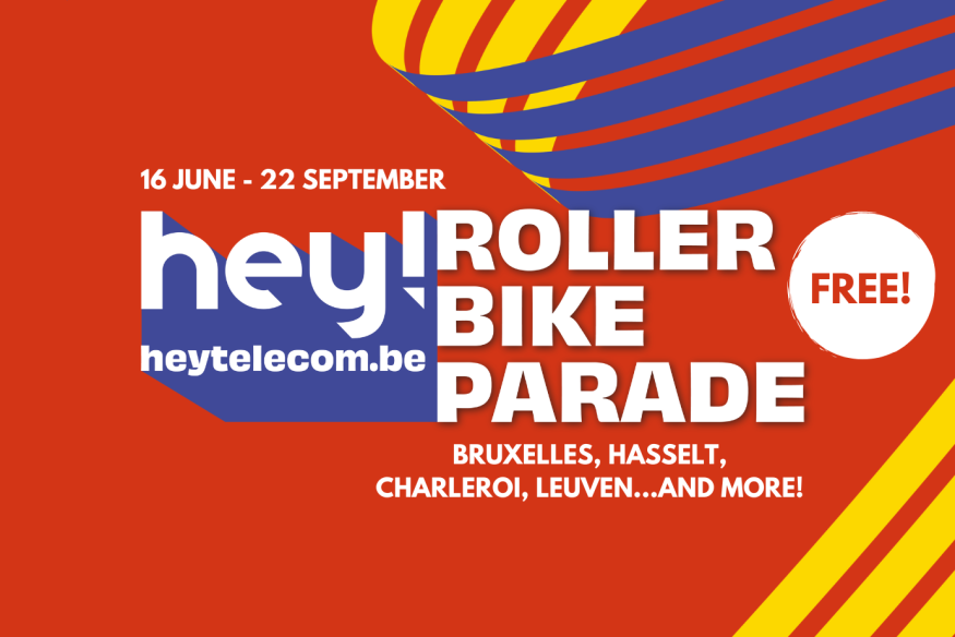 La hey! telecom Roller Bike Parade : Rendez-vous sportif incontournable à Charleroi et Mons !
